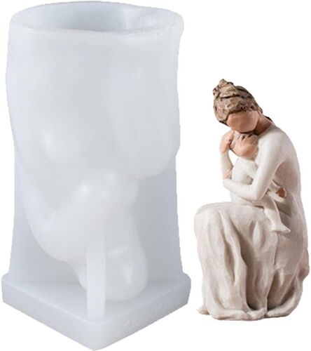 Moule De Silicone En Silicone En Résine 3d Moule De Corps Humain Moule Parent-Enfant Moule À Fête Des Mères Mother Moule De Mères Gift