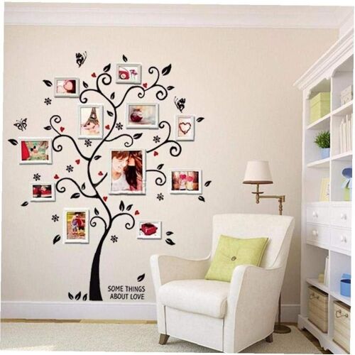 3D Arbre Sticker Mural Amovible Photo Arbre PVC Stickers Muraux Adhésifs Stickers Muraux Art Mural Décor À La Maison