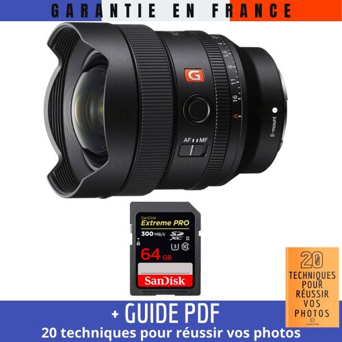 Sony FE 14mm f/1.8 GM + 1 SanDisk 64GB UHS-II 300 MB/s + Guide PDF 20 techniques pour réussir vos photos
