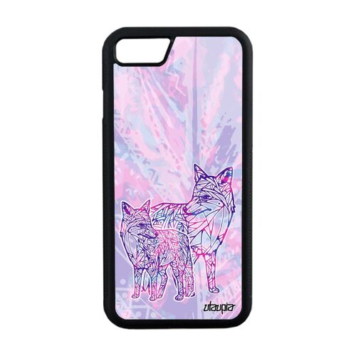 Coque Renard Iphone 8 Silicone Bebe Unique Ethnique Multicolore Plume En Iphone 8