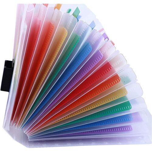 A6 Mini Paquet De Fichiers D'Accordéon, Portefeuille De Rangement pour Organisateurs De Documents en Plastique pour Factures, Cartes, Coupons, Dossier De Fichiers Portable pour Cadeaux De Noël