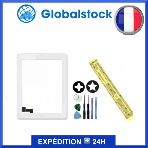 Vitre Tactile Pour Ipad 3 Blanc