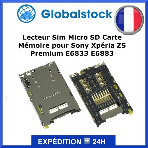 Lecteur Sim Micro Sd Carte Mémoire Pour Sony Xpéria Z5 Premium E6833 E6883