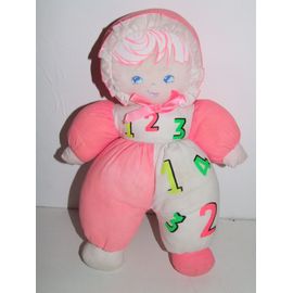 Poupée Mundia Rose Blanc 1234 Doudou 32 Cm
