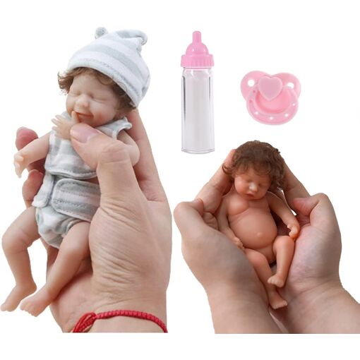 Poupée Reborn Corps Entier Silicone - Lorine - 52cm - Réaliste - Fabriquée France