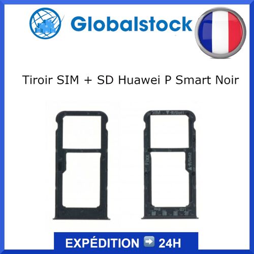 Tiroir Double Sim + Sd Carte Mémoire Pour Huawei P Smart / Enjoy 7s