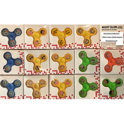 Hand Spinner Night Glow / Model Aléatoire - Fluorescent La Nuit
