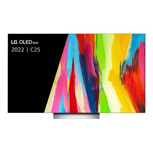 LG OLED55C25LB - 55" C2 Series TV OLED - OLED evo - Smart TV - webOS, ThinQ AI - 4K UHD (2160p) 3840 x 2160 - HDR - gris clair