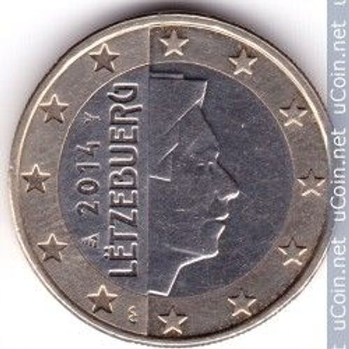 Pièce De 1 Euro Luxembourg 2014 