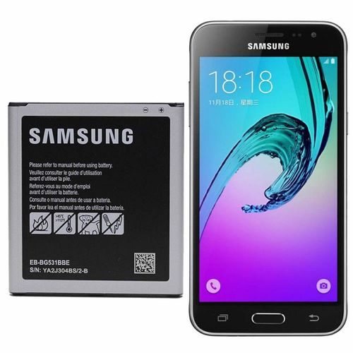 Batterie D Origine Samsung Eb-Bg531bbe Noir 2600mah Pour Galaxy J5 / J3 2016 (J320f)