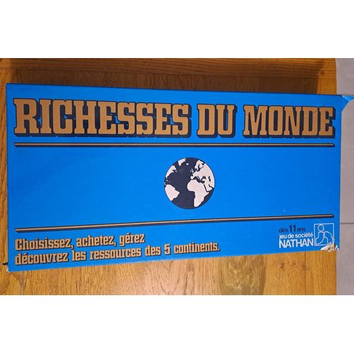 Jeu Richesses Du Monde Nathan