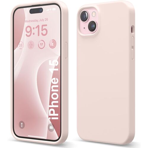 Coque Silicone Rose Pour Iphone 15 Little Boutik©