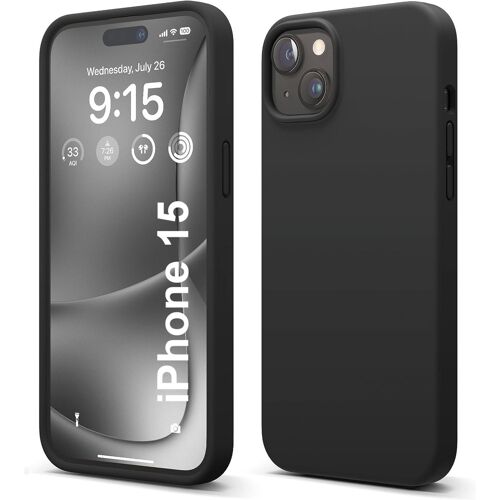 Coque Silicone Noir Pour Iphone 15 Little Boutik©