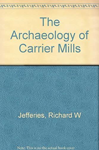 The Archaeology Of Carrier Mills
