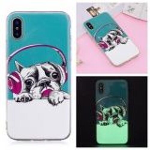 Apple Iphone X / Xs Coque, Saturcase Beau Motif Lumineux Fluorescent Ultra Mince Flexible Doux Tpu Gel Silicone Protecteur Cover Arrière Case Housse Coque Étui Pour Apple Iphone X / Xs (Motif-22)