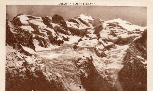 Cpa - Debut Xx Eme Siecle - Chamonix - Mont Blanc Le Mont Blanc Vu De Plan-Pratz- G. Toirras Photo Editeur