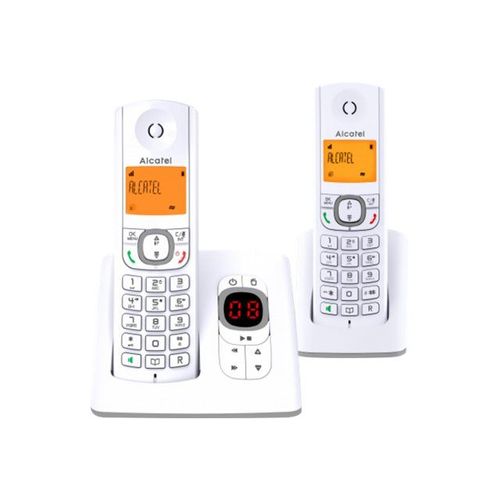 Alcatel Classic F530 Voice Duo - Téléphone sans fil - système de répondeur avec ID d'appelant - DECT - gris + combiné supplémentaire