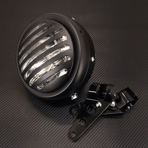 Clear Lens-Brackets Lampe De Sauna Avant Moto, 35w, 5.75 Pouces, Halogène, Honda Cg125 Gn125 73inboulon Chopper Bobber Sportster ""Nipseyteko""