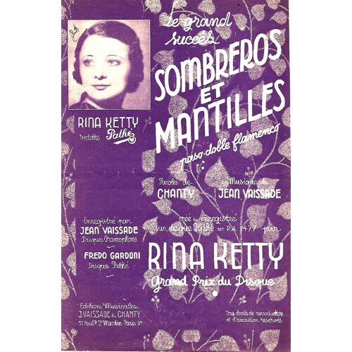 Sombreros Et Mantilles. Rina Ketty.