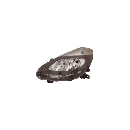 Phare Valeo H7+H7 Côté Gauche Noir Avec Feu De Direction Et Réglage Électrique Pour Renault Clio De 2009 À Janvier 2011
