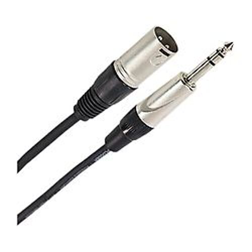 Câble XLR Mâle 3b - Jack Mâle Stéréo 10m Easy