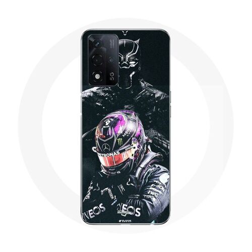 Coque Oppo A93s 5g Lewis Hamilton Black Panther