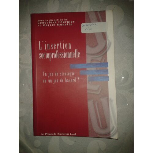Insertion Socioprofessionnelle Un Jeu De Strategie Ou Un Jeu De Hasard