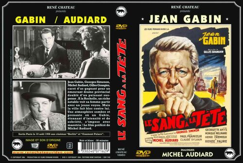 Jaquette Dvd - 182x271 - Le Sang À La Tête - Jean Gabin - Michel Audiard - René Château 