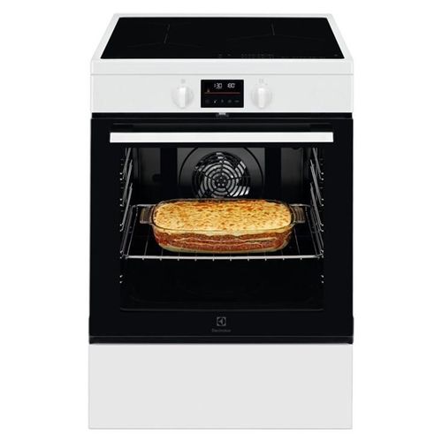 Cuisinière Electrolux SurroundCook LKI64890BW - pose libre - 59.6x60x85 cm (lxpxh) - avec système auto-nettoyant - blanc