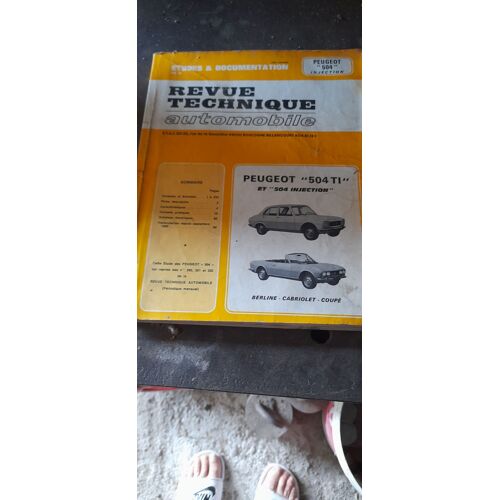 Vend Revue Technique 204 Peugeot , 504 Peugeot Ti , 505 Peugeot Diesel Grd,Srd,Et Srd Turbo Et Rvue Mécanique 309 Peugeot En État Correct