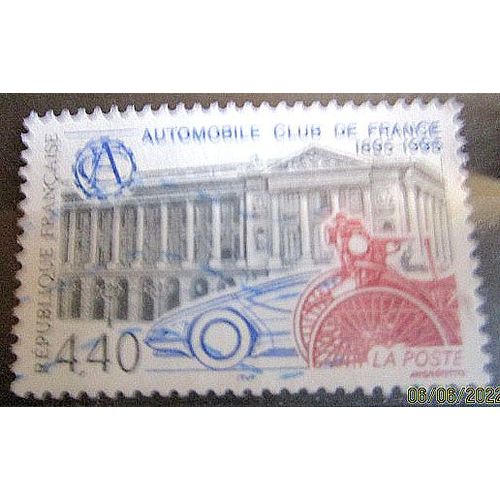 1995. F2974: Centenaire De L'automobile Club De France.