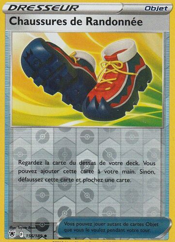 Carte Pokemon - Dresseur - Chaussures De Randonnée - 156/189 - Reverse - Eb10 - Astres Radieux -