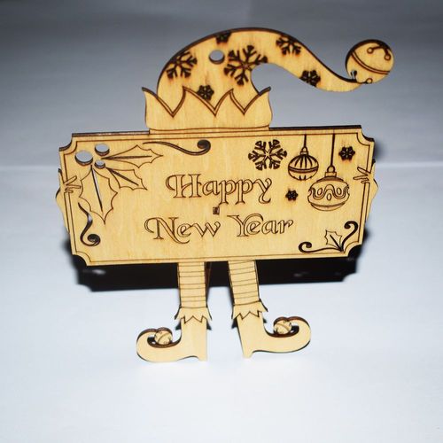 1 Sztuk 3d Drewniane Bo?E Narodzenie Clown Puzzle/Nowy Rok Dekoracje Na Biurko/Zabawki Dla Dzieci Dla Dzieci Najlepszy Prezent/ Diy Akcesoria Do Zabawek/Model/Es032