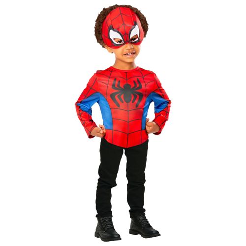 Kit Haut Et Masque Spidey Et Ses Amis Extraordinaires Enfant - Taille: 3 À 4 Ans (90 À 104 Cm)