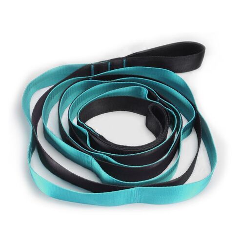 Sangle Élastique De Yoga D'intérieur 270cm, 12 Boucles Réglables, Ceinture D'exercice Et D'étirement