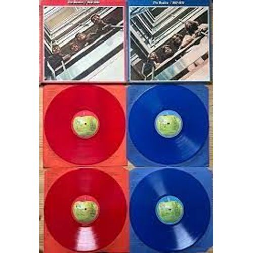 The Beatles - 1962/1966 + 1967/1970 - Lot De 2 Doubles Best Of En Version Vinyles Couleurs (Édition 2022)