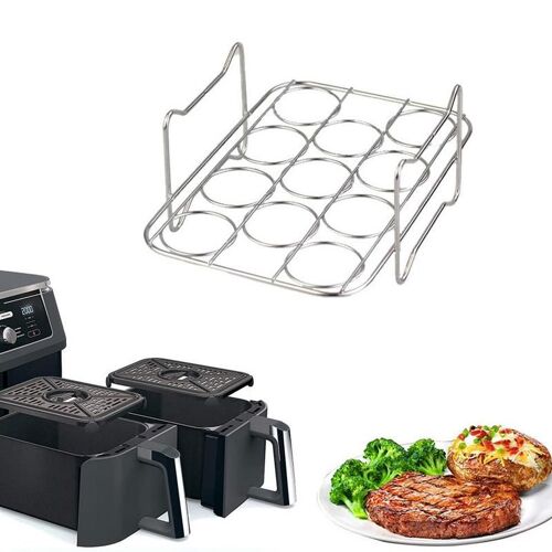 Grille De Cuisson À La Vapeur Pour Friteuse À Air, En Acier Inoxydable, Pour Rôtir Les ?ufs Et La Viande, Ustensile De Cuisine