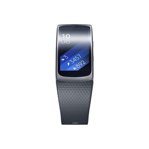 Samsung Gear Fit2 - Suivi d'activités avec sangle - élastomère - noir - taille de bande 155-210 mm - L - affichage 1.5" - 4 Go - Wi-Fi, Bluetooth - 30 g