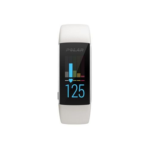 Polar A370 - Tracker d'activités avec bracelet - silicone - blanc ivoire - taille du bracelet : M/L - Bluetooth - 37.3 g