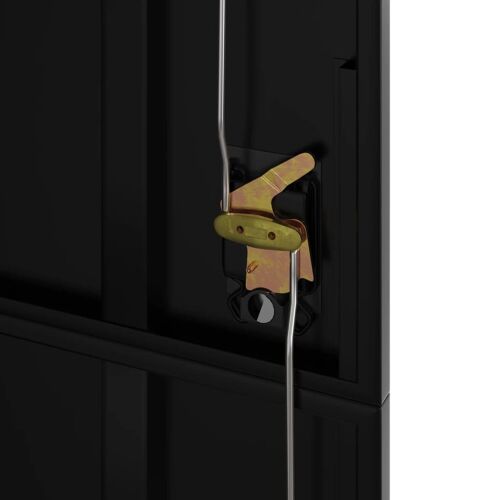 vidaXL Classeur noir 90x40x200 cm acier