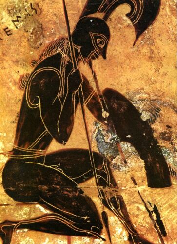 Art Et Peinture - " Arès " - Détail Du Cratère A Volutes Dit " Vase François "