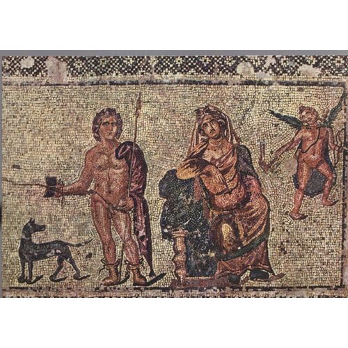 Carte Postale Des Mosaïques De Paphos (Chypre) Hippolyte Et Phèdre