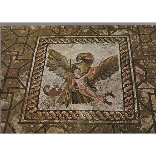 Carte Postale De Paphos (Chypre) Mosaïque De La Maison De Dyonisos : Ganymède Et L' Aigle