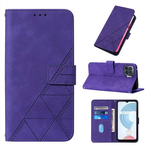 Coque Oppo Reno 4f, Etui Pour Oppo Reno 4f, Etui En Cuir Pu Premium Housse Pour Oppo Reno 4f,Violet