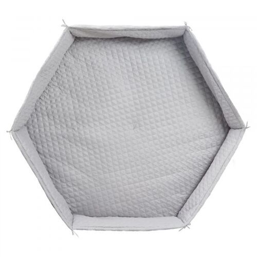 Tapis De Parc Bébé Roba Style - Gris Argenté - Rembourrage Latéral Sécurisé