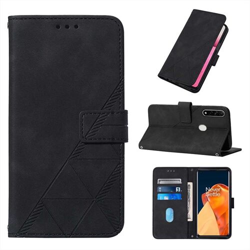 Coque Oppo A8, Etui Pour Oppo A8, Étui En Cuir Pu Premium Housse Pour Oppo A8,Noir