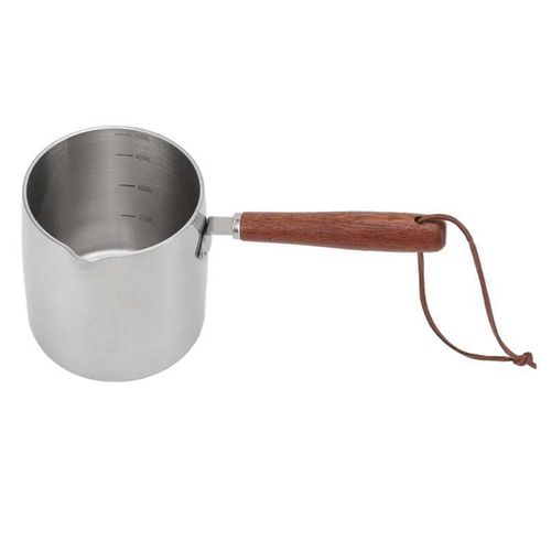 Pot Chauffe-Beurre Antirouille En Acier Inoxydable, Petite Casserole, 2 Becs Verseurs Pour Les Soupes, Pour Le Beurre Et Le Chocolat