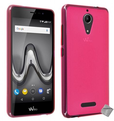 Housse etui coque pochette silicone gel fine pour Wiko Tommy 2 Plus + verre trempe - ROSE
