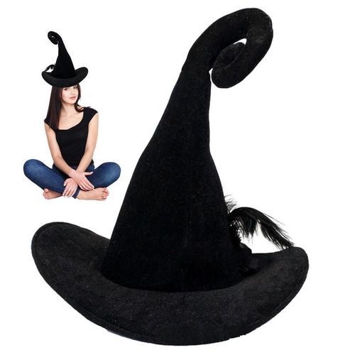 Chapeau De Sorcière Jolie Tu Pliable À Large Bord Pour Femme, Accessoire De Ixpour Carnaval D'halloween Et Noël