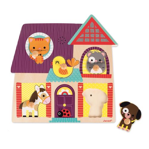Puzzles Puzzle Musical Compagnons 5 Pcs (Bois)